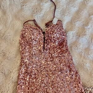 Pink Sequin Dress